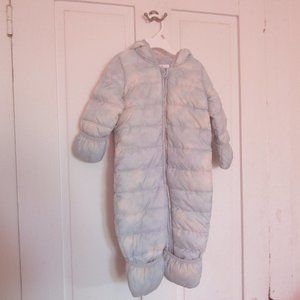 Baby GAP 12-18 Months Baby Blue and Yellow Snow Coat